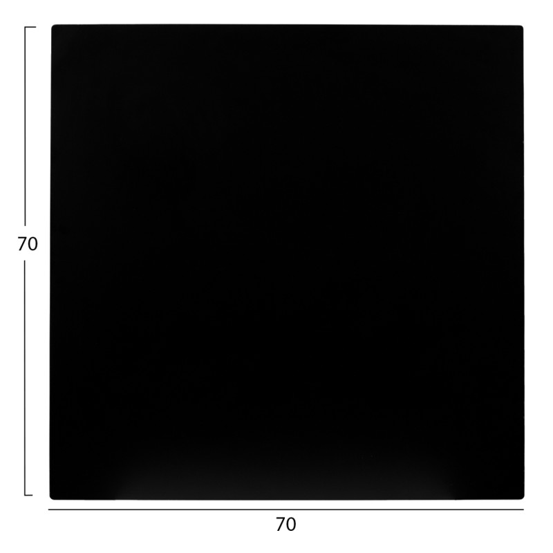 ΕΠΙΦΑΝΕΙΑ ΤΡΑΠΕΖΙΟΥ ΤΕΤΡΑΓΩΝΗ HPL HM5838.21 ΜΑΥΡΗ 70x70εκ