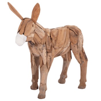 ΔΙΑΚΟΣΜΗΤΙΚΟ ΓΑΙΔΟΥΡΑΚΙ HM4387 ΑΝΑΚΥΛΩΜΕΝΟ ΞΥΛΟ ΤΕΑΚ ΣΕ ΦΥΣΙΚΟ 103x33x99,5Υεκ.