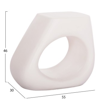 ΣΚΑΜΠΟ ΣΑΛΟΝΙΟΥ LANS HM4691.02 FIBER CEMENT ΣΕ ΛΕΥΚΟ--55x30x46Υεκ.