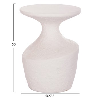 ΤΡΑΠΕΖΙ ΒΟΗΘΗΤΙΚΟ REBON HM18156.02S FIBER CEMENT ΣΕ ΛΕΥΚΟ--Φ27.5x50Υεκ.