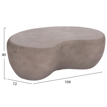 ΤΡΑΠΕΖΙ ΣΑΛΟΝΙΟΥ GERSON HM18151.03S FIBER CEMENT ΣΕ ΓΚΡΙ--104x72x40Υεκ.