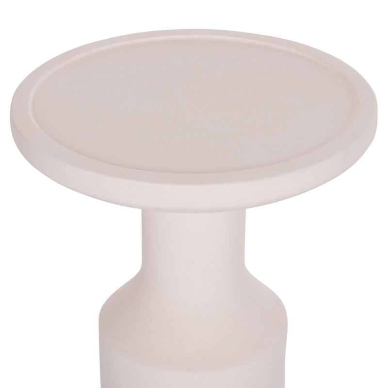 ΒΟΗΘΗΤΙΚΟ ΤΡΑΠΕΖΙ TRED(T) HM18169.02 FIBER CEMENT ΛΕΥΚΟ-ΦΥΣΙΚΟ RATTAN--Φ40x61Υεκ.