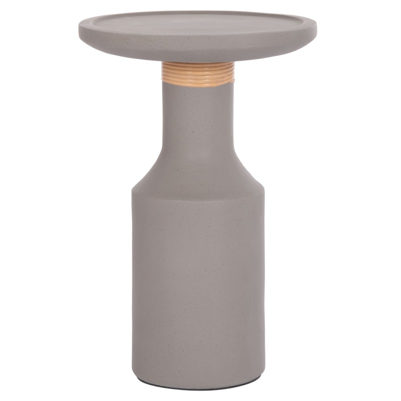 ΒΟΗΘΗΤΙΚΟ ΤΡΑΠΕΖΙ TRED(T) HM18169.03 FIBER CEMENT ΓΚΡΙ-ΦΥΣΙΚΟ RATTAN--Φ40x61Υεκ.