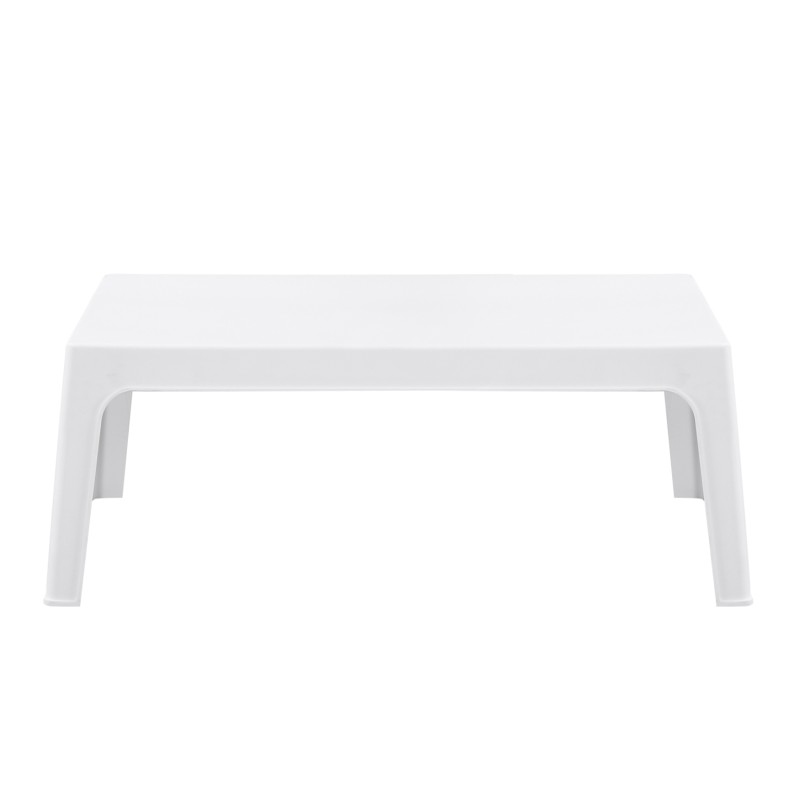 ΤΡΑΠΕΖΑΚΙ ΟΡΘΟΓΩΝΙΟ SLEEK HM6367.01 ΠΟΛΥΠΡΟΠΥΛΕΝΙΟ ΣΕ ΛΕΥΚΟ 105x64x40Υεκ.