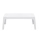 ΤΡΑΠΕΖΑΚΙ ΟΡΘΟΓΩΝΙΟ SLEEK HM6367.01 ΠΟΛΥΠΡΟΠΥΛΕΝΙΟ ΣΕ ΛΕΥΚΟ 99x59.5x39.5Υεκ.