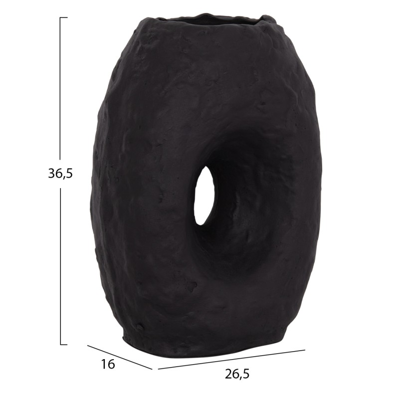 ΕΠΙΤΡΑΠΕΖΙΟ ΔΙΑΚΟΣΜΗΤΙΚΟ ΒΑΖΟ NAMENTIS HM4673.01L ΜΑΥΡΗ ΤΕΡΑΚΟΤΑ--26.5x16x36.5Υεκ