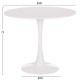 ΤΡΑΠΕΖΙ ΣΤΡΟΓΓΥΛΟ BROLIN HM18141.01 MDF TOP-ΒΑΣΗ ΜΕΤΑΛΛΙΚΗ--ΛΕΥΚΟ Φ90x73Υεκ ΤΡΑΠΕΖΙ ΣΤΡΟΓΓΥΛΟ BROLIN HM18141.01 MDF TOP-ΒΑΣΗ ΜΕΤΑΛΛΙΚΗ--ΛΕΥΚΟ Φ90x73Υεκ