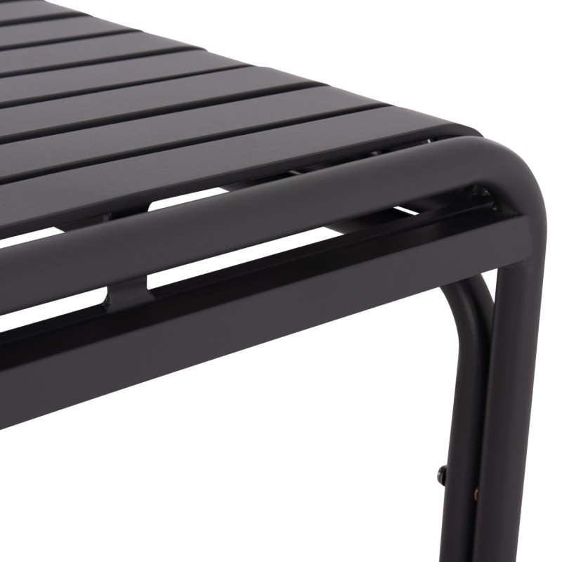 ΤΡΑΠΕΖΙ ΤΕΤΡΑΓΩΝΟ ΑΛΟΥΜΙΝΙΟΥ RACHEL HM6338.01 ΓΚΡΙ 80x80x76Υεκ.