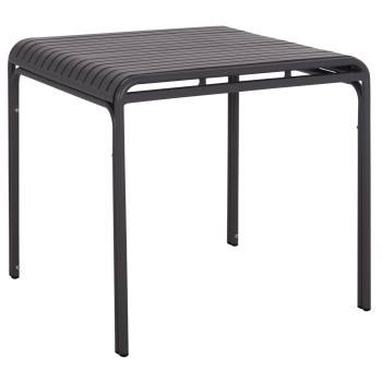 ΤΡΑΠΕΖΙ ΤΕΤΡΑΓΩΝΟ ΑΛΟΥΜΙΝΙΟΥ RACHEL HM6338.01 ΓΚΡΙ 80x80x76Υεκ.