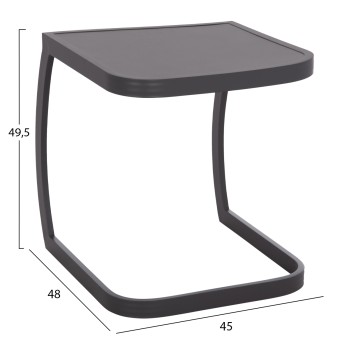 ΒΟΗΘΗΤΙΚΟ ΤΡΑΠΕΖΙ ΞΑΠΛΩΣΤΡΑΣ RICKON HM6324.01 ΑΛΟΥΜΙΝΙΟ ΣΕ ΓΚΡΙ 45x48x49,5Υεκ