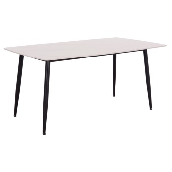 ΤΡΑΠΕΖΙ RAVEN HM18150.01 ΚΕΡΑΜΙΚΟ TOP ΜΕ ΟΨΗ ΛΕΥΚΟ ΜΑΡΜΑΡΟ 160x80x74Υεκ.