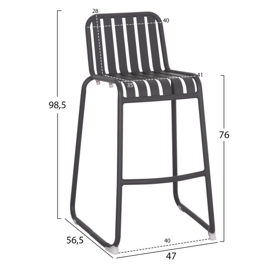 ΣΚΑΜΠΟ ΜΠΑΡ ΑΛΟΥΜΙΝΙΟΥ RACHEL HM6341.01 ΓΚΡΙ 47x56,5x98,5Υεκ. ΣΚΑΜΠΟ ΜΠΑΡ ΑΛΟΥΜΙΝΙΟΥ RACHEL HM6341.01 ΓΚΡΙ 47x56,5x98,5Υεκ.
