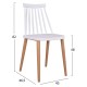 ΣΕΤ ΤΡΑΠΕΖΑΡΙΑΣ 5ΤΜΧ MINIMAL HM21172 MDF TOP ΣΕ ΛΕΥΚΟ-ΣΚΕΛΕΤΟΣ ΣΕ ΦΥΣΙΚΟ ΞΥΛΟΥ