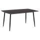 ΤΡΑΠΕΖΙ RAVEN HM18150.02 ΚΕΡΑΜΙΚΟ TOP ΜΕ ΟΨΗ ΜΑΥΡΟ ΜΑΡΜΑΡΟ 160x80x74Υεκ.