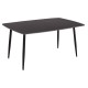 ΤΡΑΠΕΖΙ RAVEN HM18150.02 ΚΕΡΑΜΙΚΟ TOP ΜΕ ΟΨΗ ΜΑΥΡΟ ΜΑΡΜΑΡΟ 160x80x74Υεκ.