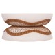 ΤΡΑΠΕΖΙ ΣΑΛΟΝΙΟΥ ANNA HM18157.02 FIBER CEMENT ΛΕΥΚΟ-ΦΥΣΙΚΟ RATTAN--Φ92x44.5Υεκ