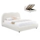 ΚΡΕΒΑΤΙ ΔΙΠΛΟ ΜΕ ΑΠΟΘ.ΧΩΡΟ KALLY HM729.03 ΜΠΕΖ FAUX FUR ΥΦΑΣΜΑ--ΣΤΡΩΜΑ 160x200εκ