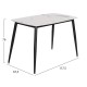ΣΕΤ ΤΡΑΠΕΖΑΡΙΑΣ 5ΤΜΧ LATRELL HM21192 ΤΡΑΠΕΖΙ ΚΕΡΑΜΙΚΟ TOP-ΒΕΛΟΥΔΟ ΓΚΡΙ ΚΑΡΕΚΛΕΣ