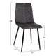 ΣΕΤ ΤΡΑΠΕΖΑΡΙΑΣ 5ΤΜΧ LATRELL HM21192 ΤΡΑΠΕΖΙ ΚΕΡΑΜΙΚΟ TOP-ΒΕΛΟΥΔΟ ΓΚΡΙ ΚΑΡΕΚΛΕΣ