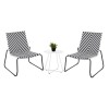 ΣΕΤ LOUNGE 3TMX ΕΞ.ΧΩΡΟΥ PONY HM21193.02 ΜΕΤΑΛΛΟ ΚΑΙ ΣΥΝΘ.RATTAN ΣΕ ΛΕΥΚΟ-ΜΑΥΡΟ