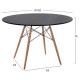 ΣΕΤ ΤΡΑΠΕΖΑΡΙΑΣ 5ΤΜΧ MAGGIE HM21187 MDF TOP & ΠΟΛΥΠΡΟΠΥΛΕΝΙΟ ΣΕ ΜΑΥΡΟ ΧΡΩΜΑ