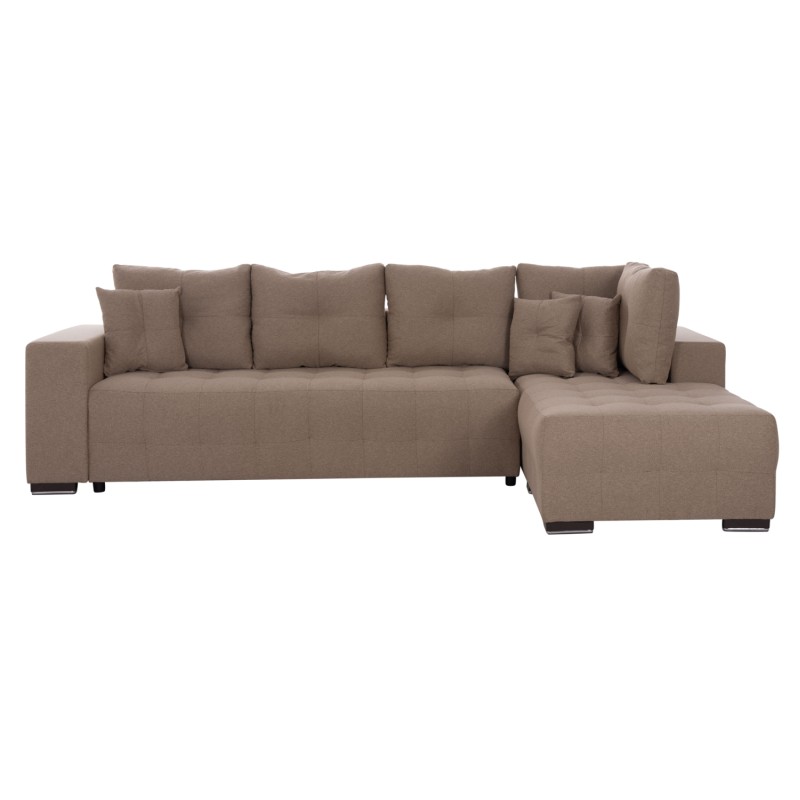 ΓΩΝΙΑΚΟΣ ΚΑΝΑΠΕΣ-ΚΡΕΒΑΤΙ ΜΕ ΑΠΟΘ.ΧΩΡΟ TRENDSTON HM3302.03R ΜΠΕΖ ΥΦΑΣΜΑ 298x177x95Υεκ