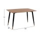 ΣΕΤ ΤΡΑΠΕΖΑΡΙΑΣ 5ΤΜΧ ALIZA HM11196.08 MDF TOP-ΒΕΛΟΥΔΟ ΜΠΛΕ & ΜΕΤΑΛΛΟ ΜΑΥΡΟ