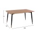 ΣΕΤ ΤΡΑΠΕΖΑΡΙΑΣ 5ΤΜΧ JOLIE HM11198.02 MDF TOP-ΒΕΛΟΥΔΟ ΣΑΠΙΟ ΜΗΛΟ & ΜΕΤΑΛΛΟ ΜΑΥΡΟ