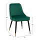 ΣΕΤ ΤΡΑΠΕΖΑΡΙΑΣ 5ΤΜΧ JOLIE HM11198.03 MDF TOP-ΒΕΛΟΥΔΟ ΚΥΠΑΡΙΣΣΙ & ΜΕΤΑΛΛΟ ΜΑΥΡΟ