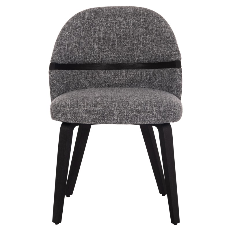 ΚΑΡΕΚΛΑ ΤΡΑΠΕΖΑΡΙΑΣ DEKKER HM18249.02 PLYWOOD ΜΑΥΡΟ--ΥΦΑΣΜΑ ΓΚΡΙ 50x60x80Υεκ.