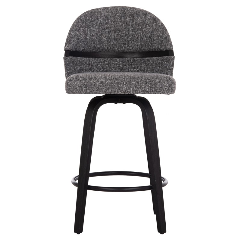 ΣΚΑΜΠΟ ΜΠΑΡ ΠΕΡΙΣΤΡΕΦΟΜΕΝΟ DEKKER HM18250.03 PLYWOOD ΜΑΥΡΟ--ΥΦΑΣΜΑ ΓΚΡΙ 48x54x96Υεκ.