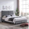 ΚΡΕΒΑΤΙ ΜΕ ΣΤΡΩΜΑ ΔΙΠΛΟ MILO HM21163 ΓΚΡΙ ΒΕΛΟΥΔΟ & ΑΠΟΘ.ΧΩΡΟΣ-ΓΙΑ 160x200εκ.