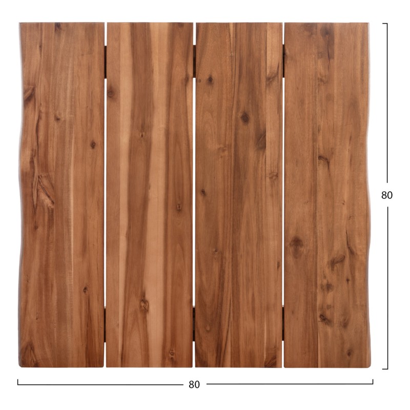 ΕΠΙΦΑΝΕΙΑ ΤΡΑΠΕΖΙΟΥ ΤΕΤΡΑΓΩΝΗ ΑΠΟ ΜΑΣΙΦ ΞΥΛΟ ΑΚΑΚΙΑΣ HM6300.01-- 80x80x3.5(πάχος) εκ.