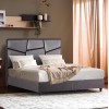 ΚΡΕΒΑΤΙ ΔΙΠΛΟ ΜΕ ΣΤΡΩΜΑ & ΑΠΟΘ.ΧΩΡΟ IRIDA HM21166 ΓΚΡΙ ΒΕΛΟΥΔΟ--ΓΙΑ 160x200εκ