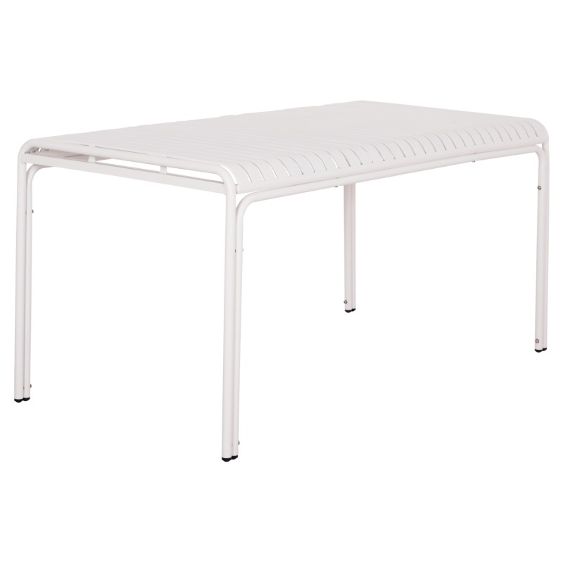 ΤΡΑΠΕΖΙ ΑΛΟΥΜΙΝΙΟΥ RACHEL HM6339.02 ΛΕΥΚΟ 150x80x75Υεκ.