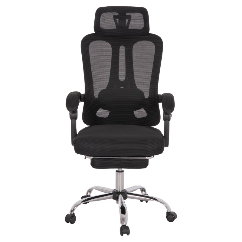 ΚΑΡΕΚΛΑ ΓΡΑΦΕΙΟΥ BARNET HM18258.01 ΜΑΥΡΟ MESH-ΜΑΥΡΟΣ ΣΚΕΛΕΤΟΣ NYLON 61x62x123Υ