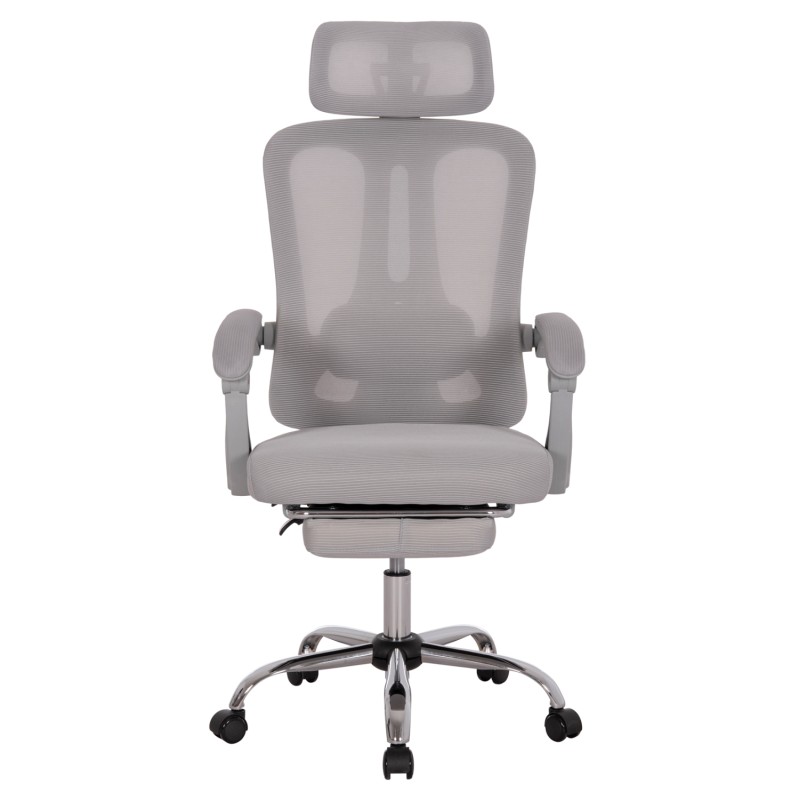 ΚΑΡΕΚΛΑ ΓΡΑΦΕΙΟΥ BARNET HM18258.02 ΓΚΡΙ MESH-ΓΚΡΙ ΣΚΕΛΕΤΟΣ NYLON 61x62x123Υ