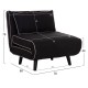 ΠΟΛΥΘΡΟΝΑ ΚΡΕΒΑΤΙ BRAXTON HM8425.03 ΜΑΥΡΟ ΥΦΑΣΜΑ 78x88x78Υεκ.