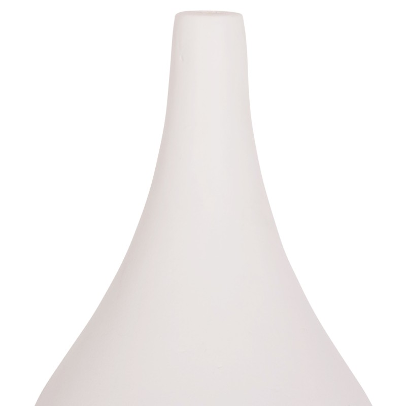 ΕΠΙΤΡΑΠΕΖΙΟ ΔΙΑΚΟΣΜΗΤΙΚΟ ΒΑΖΟ DENI HM4663.02S FIBER CEMENT ΣΕ ΛΕΥΚΟ--Φ15x27Υεκ.