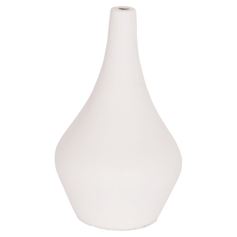 ΕΠΙΤΡΑΠΕΖΙΟ ΔΙΑΚΟΣΜΗΤΙΚΟ ΒΑΖΟ DENI HM4663.02S FIBER CEMENT ΣΕ ΛΕΥΚΟ--Φ15x27Υεκ.