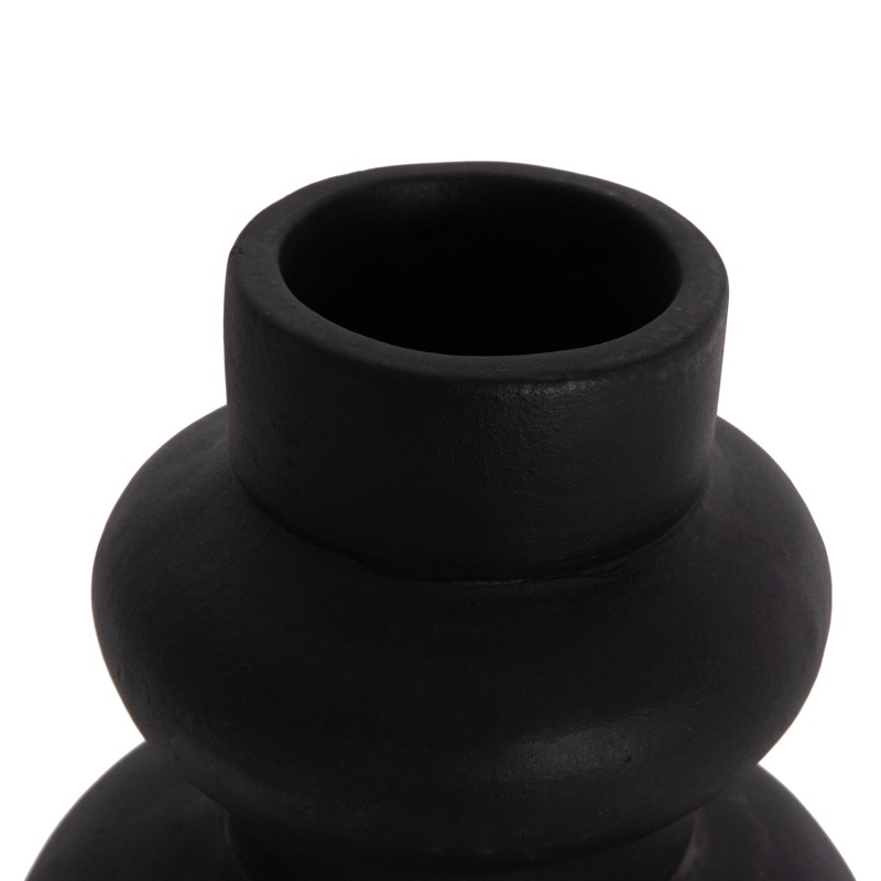 ΕΠΙΤΡΑΠΕΖΙΟ ΔΙΑΚΟΣΜΗΤΙΚΟ ΒΑΖΟ LEMA HM4664.01M ΤΕΡΑΚΟΤΑ ΣΕ ΜΑΥΡΟ--Φ22x29Υεκ.