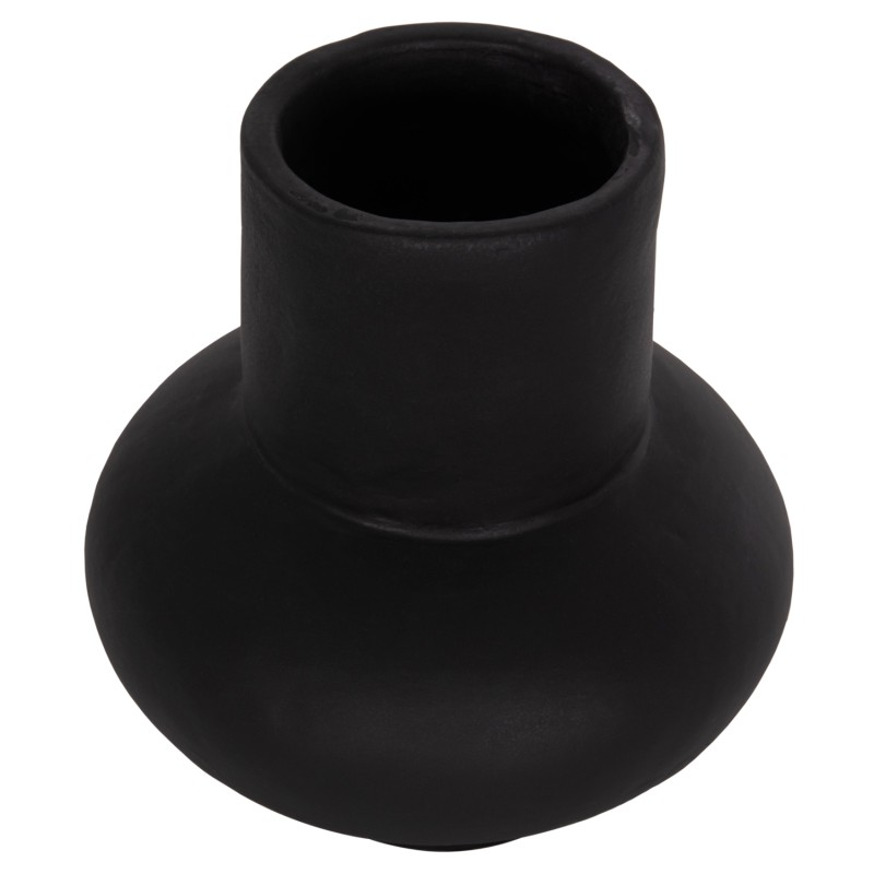 ΕΠΙΤΡΑΠΕΖΙΟ ΔΙΑΚΟΣΜΗΤΙΚΟ ΒΑΖΟ LEMA HM4664.01S ΤΕΡΑΚΟΤΑ ΣΕ ΜΑΥΡΟ--Φ22x22Υεκ.