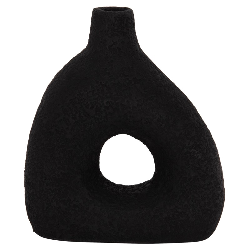 ΕΠΙΤΡΑΠΕΖΙΟ ΔΙΑΚΟΣΜΗΤΙΚΟ ΒΑΖΟ DECANT HM4667.01Μ ΤΕΡΑΚΟΤΑ ΣΕ ΜΑΥΡΟ--17x6.5x20Υεκ.