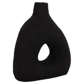 ΕΠΙΤΡΑΠΕΖΙΟ ΔΙΑΚΟΣΜΗΤΙΚΟ ΒΑΖΟ DECANT HM4667.01Μ ΤΕΡΑΚΟΤΑ ΣΕ ΜΑΥΡΟ--17x6.5x20Υεκ.