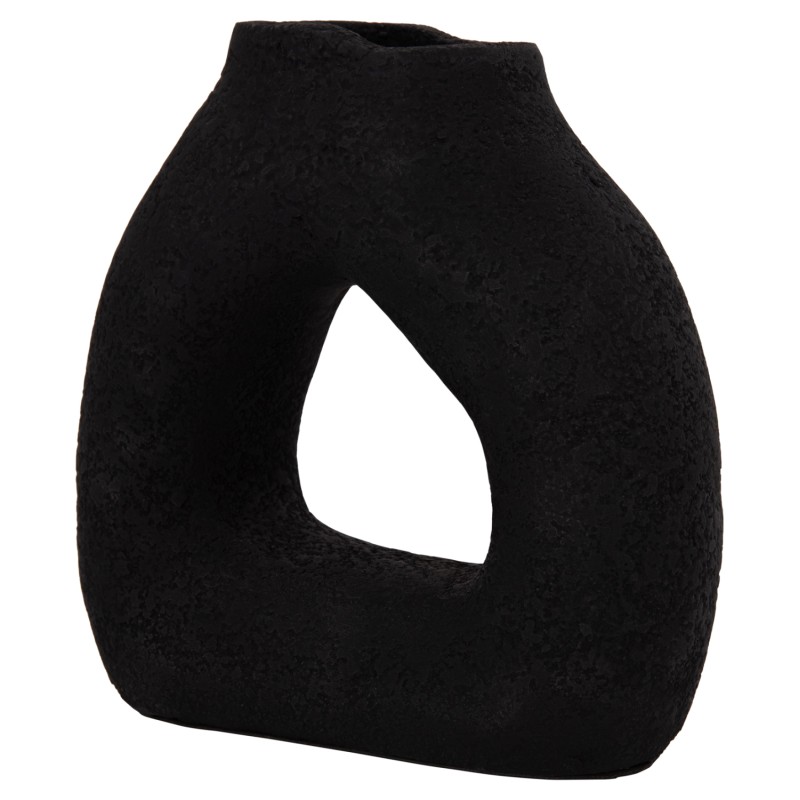 ΕΠΙΤΡΑΠΕΖΙΟ ΔΙΑΚΟΣΜΗΤΙΚΟ ΒΑΖΟ DECANT HM4667.01S ΤΕΡΑΚΟΤΑ ΣΕ ΜΑΥΡΟ--17.5x6.5x17Υεκ.