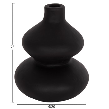 ΕΠΙΤΡΑΠΕΖΙΟ ΔΙΑΚΟΣΜΗΤΙΚΟ ΒΑΖΟ CHELIN HM4670S ΤΕΡΑΚΟΤΑ ΣΕ ΜΑΥΡΟ--Φ20x25Υεκ.