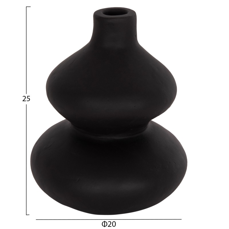 ΕΠΙΤΡΑΠΕΖΙΟ ΔΙΑΚΟΣΜΗΤΙΚΟ ΒΑΖΟ CHELIN HM4670S ΤΕΡΑΚΟΤΑ ΣΕ ΜΑΥΡΟ--Φ20x25Υεκ.