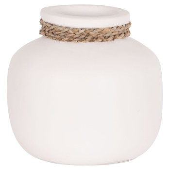 ΕΠΙΤΡΑΠΕΖΙΟ ΔΙΑΚΟΣΜΗΤΙΚΟ ΒΑΖΟ CAMMER HM4687.02S ΤΕΡΑΚΟΤΑ ΣΕ ΛΕΥΚΟ--Φ22x20Υεκ.