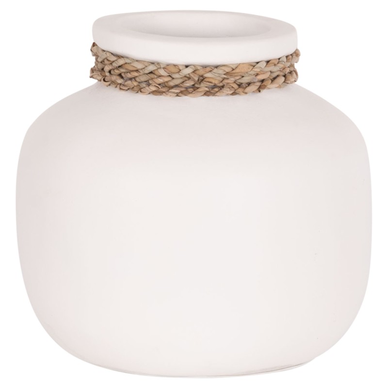 ΕΠΙΤΡΑΠΕΖΙΟ ΔΙΑΚΟΣΜΗΤΙΚΟ ΒΑΖΟ CAMMER HM4687.02S ΤΕΡΑΚΟΤΑ ΣΕ ΛΕΥΚΟ--Φ22x20Υεκ.