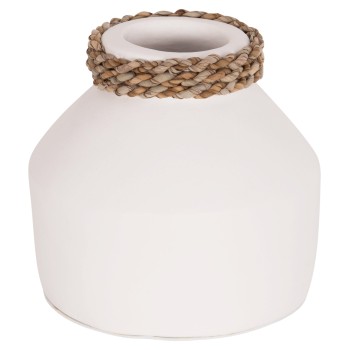 ΕΠΙΤΡΑΠΕΖΙΟ ΔΙΑΚΟΣΜΗΤΙΚΟ ΒΑΖΟ CAMMER HM4687.02XS ΤΕΡΑΚΟΤΑ ΣΕ ΛΕΥΚΟ--Φ16x15Υεκ.